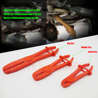 3 Pcs Line Clamps Set Brake Fuel Water  Flexible Hose   Clamp  Pinch Off Pliers