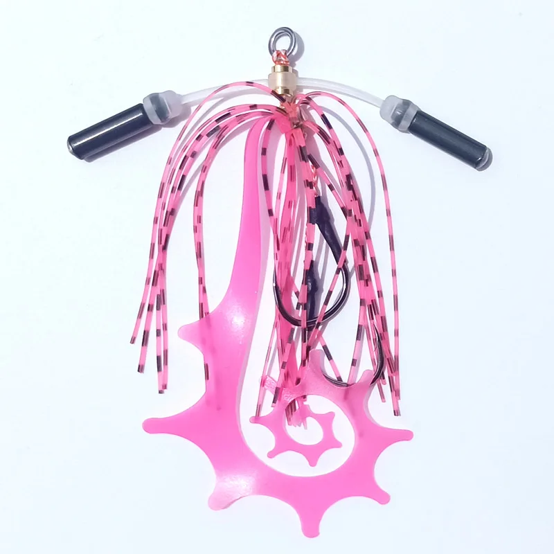 خطاف صيد سنبر كابورا مضيء ، خطاف القفز ، خطاف الرقص ، خطاف الرقص ، التينيا ، مساعد التنورة من السيليكون ، صيد الأسماك البحري ، 5