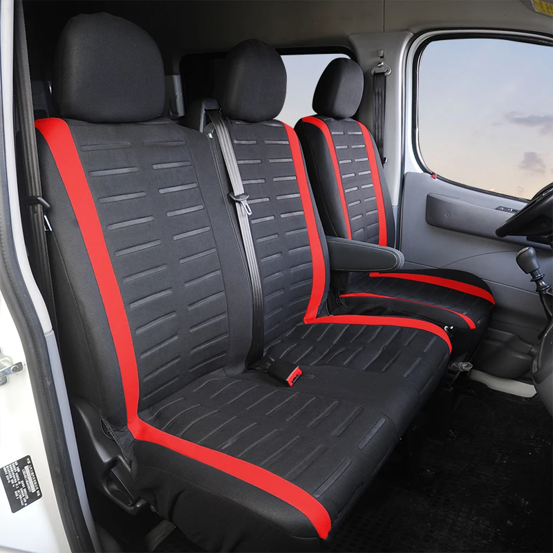 1+2 Red Seat Covers Car Seat Cover for Transporter For Renault Master 3 For jumpy from 2008 to 2016 For 2004 Renault Master 2