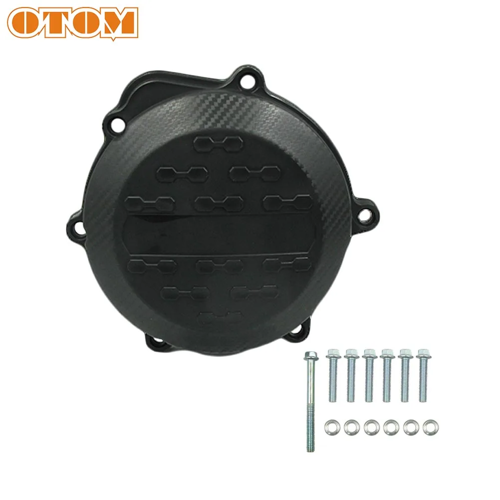 OTOM Motorcycle Clutch Protection Cover With Install Bolts Nut For HONDA CRF250R CRF 250R 2010 2013-2017 Motocross Engine Guard