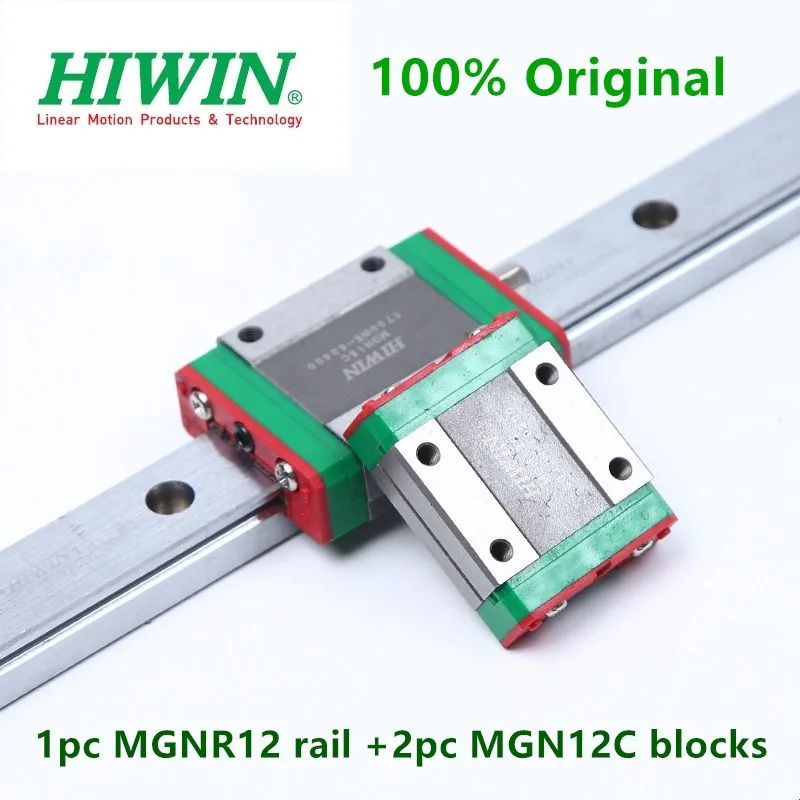 

2pcs Original Hiwin MGN12C blocks + 1pc linear guide MGN12 150 200 250 300 350 400 450 500 550 mm MGNR12 rail cnc parts