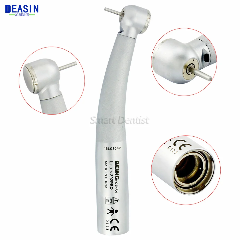 BEING Push button type fibre optic high speed handpiece triple water spray anti-retraction system dentistry Material Tools