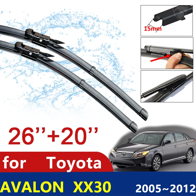 

Car Wiper Blade for Toyota Avalon XX30 2005 2006 2007 2008 2009 2010 2011 2012 Front Windscreen Windshield Wipers Car Goods