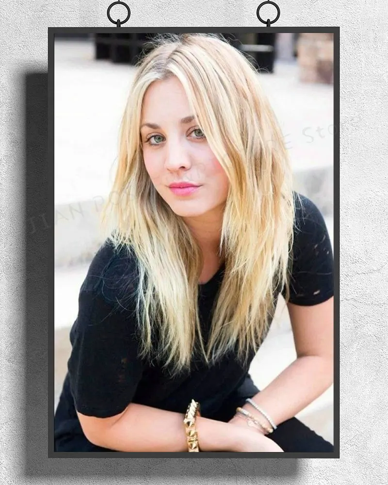 H330 Silk Poster Home Decoration Kaley Cuoco Movie Actress Star 02 Wall Art Christmas Gift