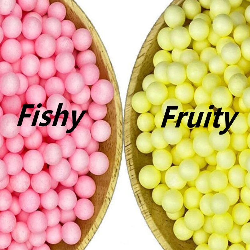 170/900pcs Foam Floats Ball Beads EPS Beans Carp Fishing Lure Boilies Sweet Smell Floating Bottom Hair Rig Popup Fishing Bait