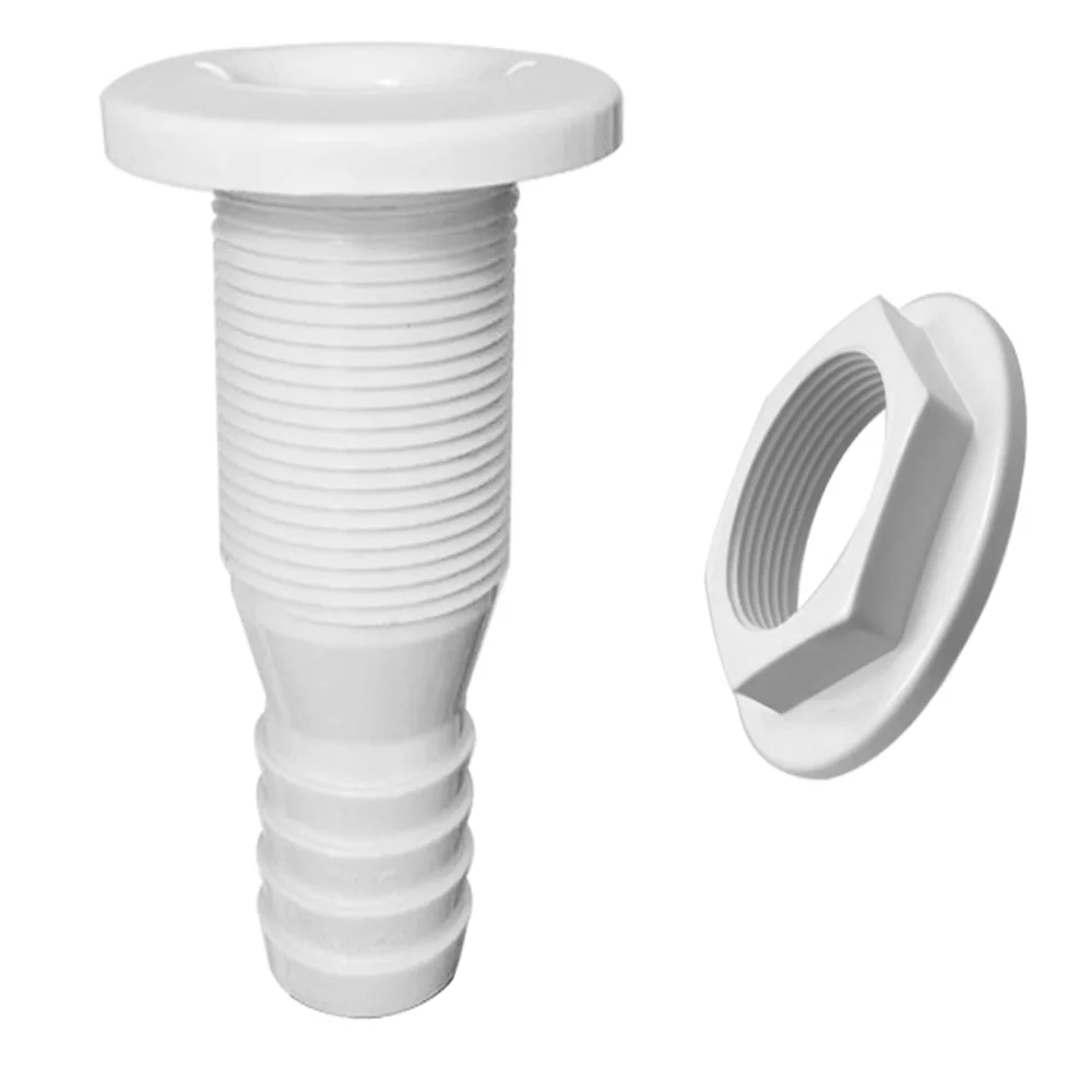 

Nylon Plastic Thru Hull Bilge Fitting For Bilge Pump Aerator Hose of Boat Marine Yacht Sail RV Camper Truck 1 inch