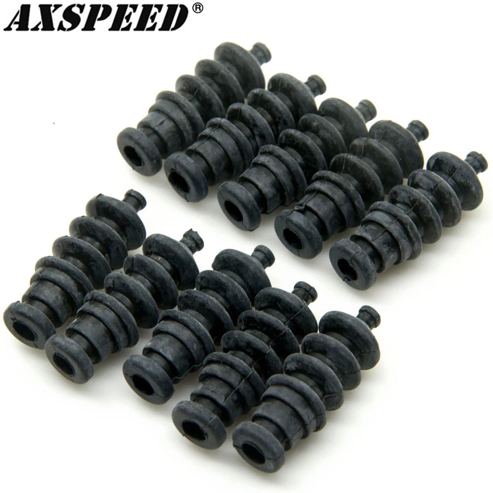 AXSPEED Push tenuta in gomma impermeabile soffietto modello 37mm lunghezza per RC Boat Servo Push Rod Seal per parti del timone