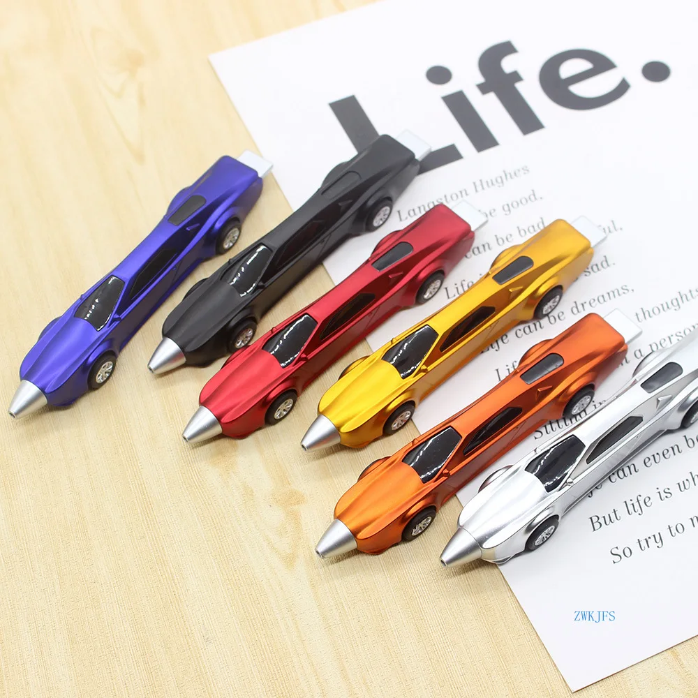 24pcs Creative Stationery Supercar Shape Ballpoint Pen Student Training Prize PromotionAl Gift Car Toy Pen