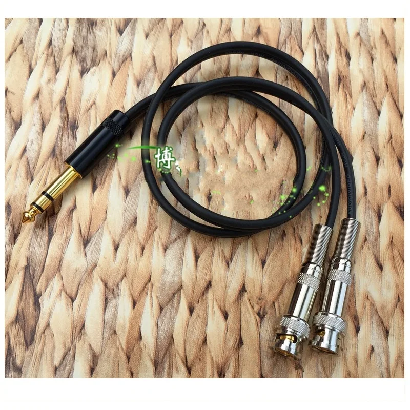 Cable Audio HIFI 6,35mm a Dual BNC OFC Alta Fidelidad