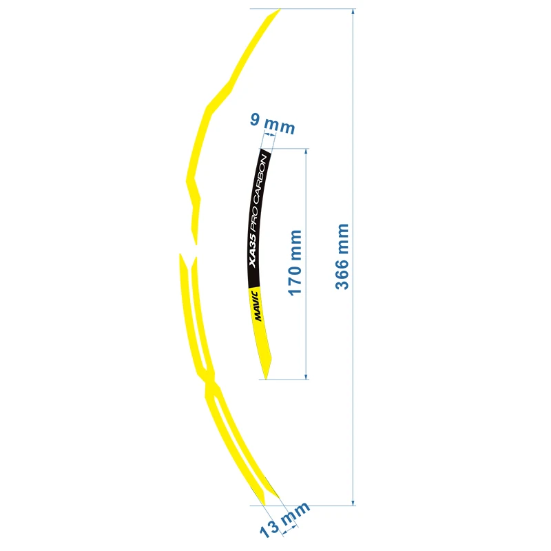 Mavic XA PRO 35 MTB rad set aufkleber Mountain fahrrad rad decals bike aufkleber für zwei räder abziehbilder MTB felge aufkleber