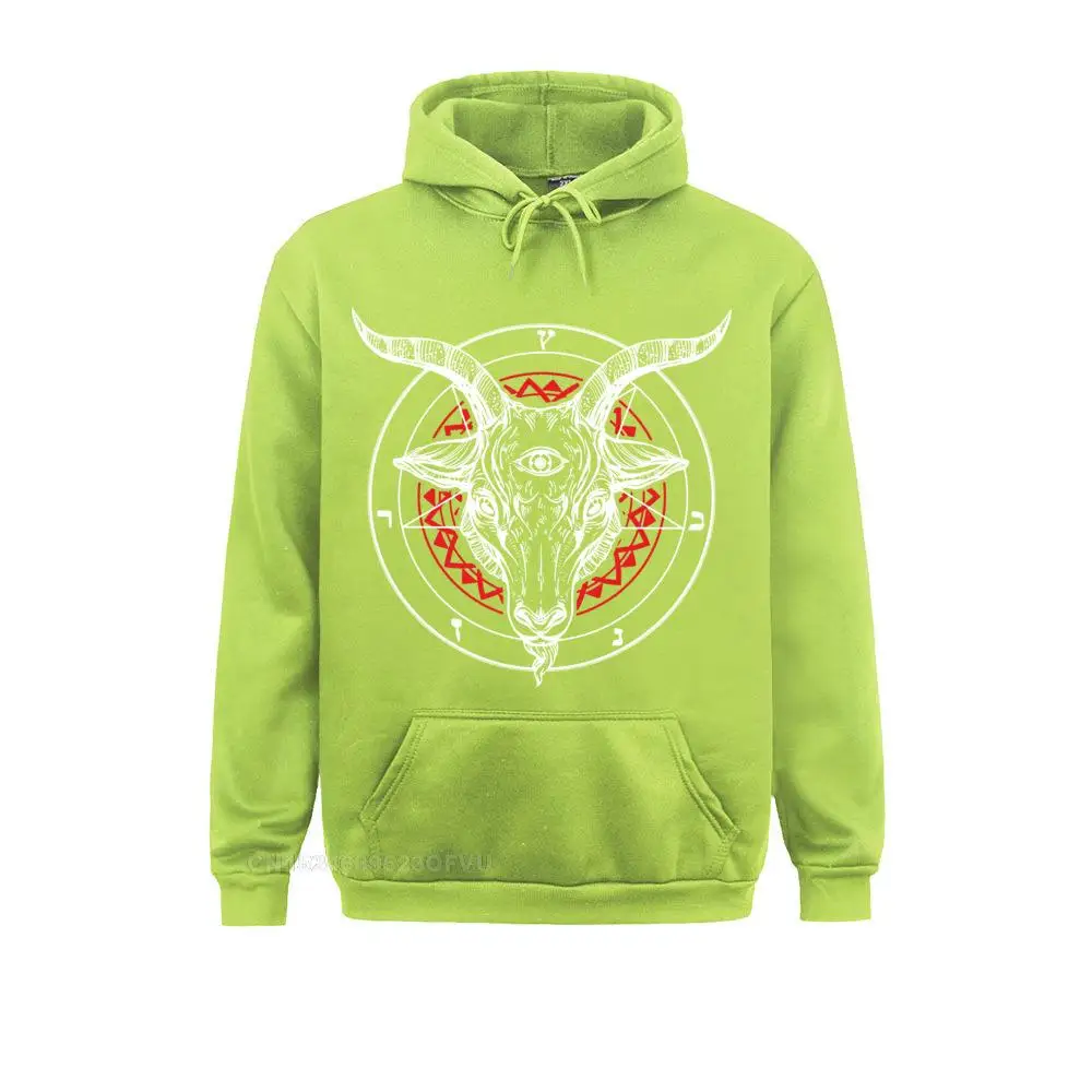 Satanic Goat Baphomet Sweater Lucifer Novelty Designe Men's Tees Casual Pullover Hoodie Cotton Sweakawaii Clothes