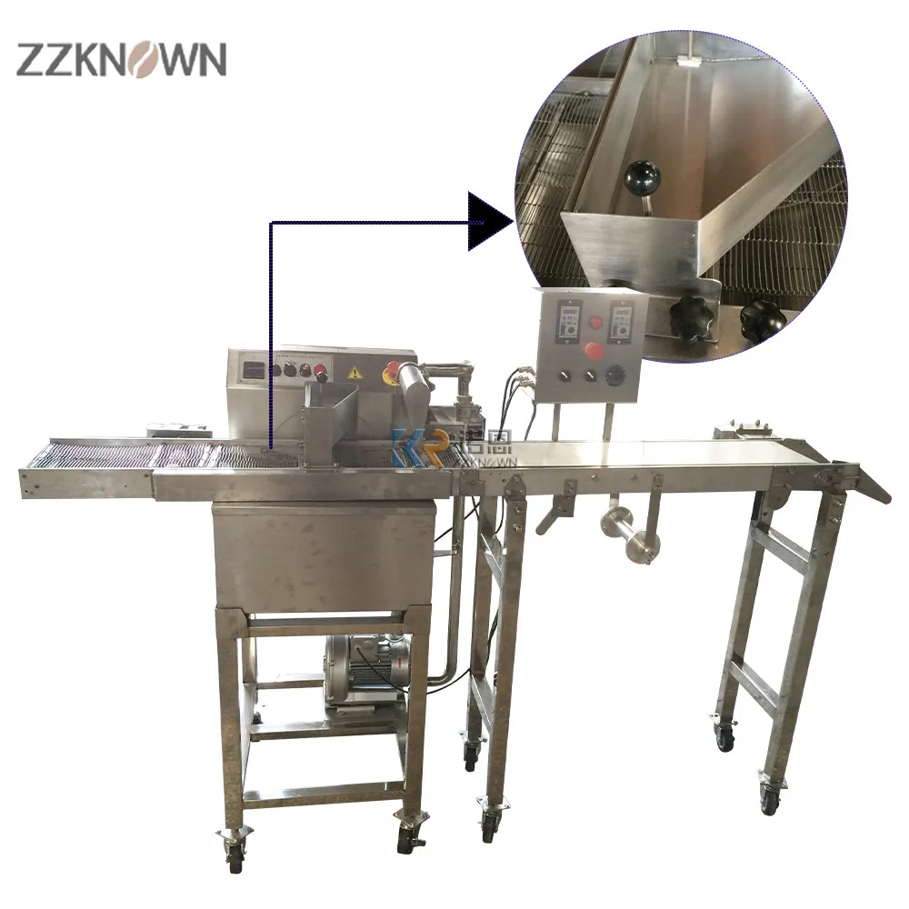 Chocolate Coating Machine Chocolate Enrobing Machine Coating Biscuit Cookies Cake  Snack Process  Covering Tempering Machine