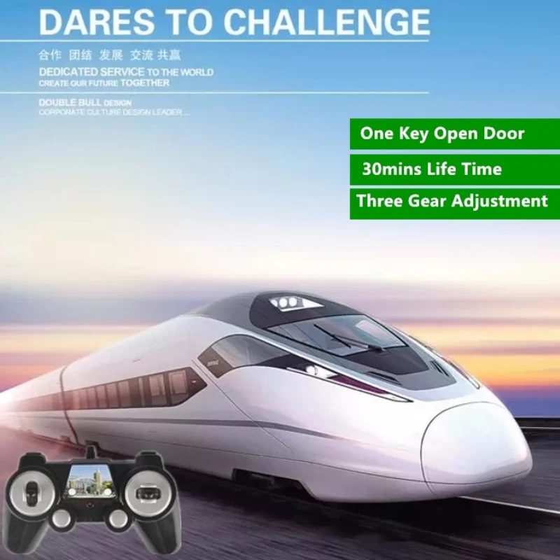 High-Speed RC Train Model 2.4G 114cm One Key To Open The Door Sound Effects Remote Control Subway High-Speed Train Boy Gift Toy