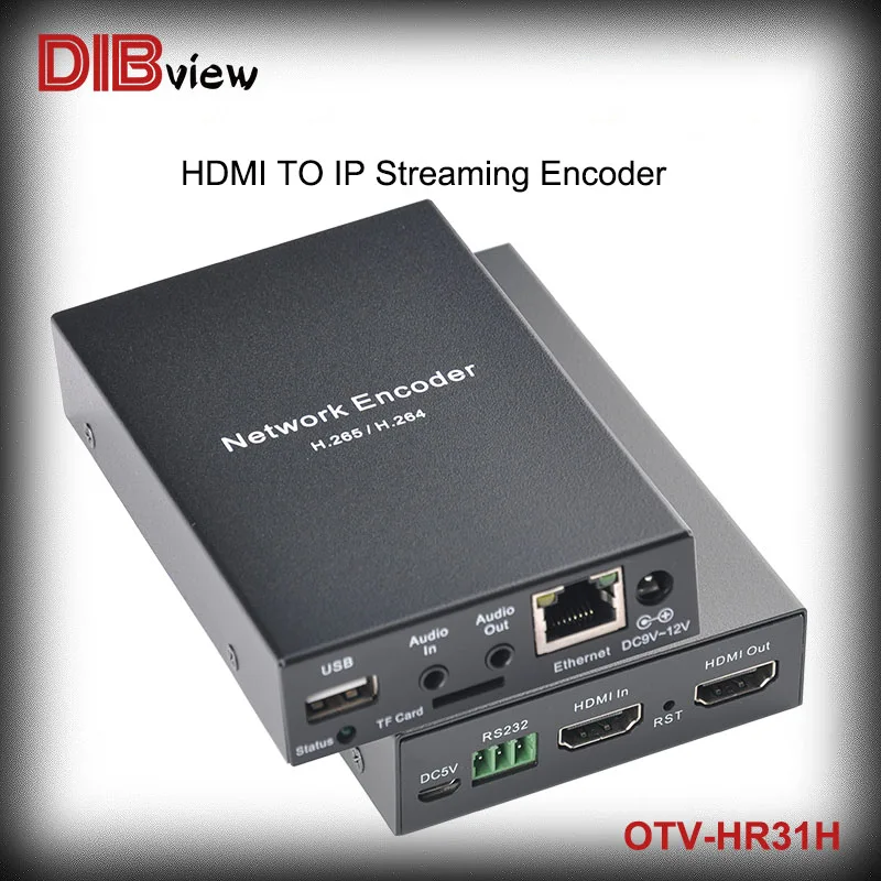 Dibview OTV-HR31H IPTV OTT Live Streaming H265 HEVC H264 HD HDMI Recording Network Video Encoder Support TF Card