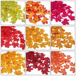 8cm Simulated Maple Leaf 100/200pcs Wedding Birthday Site Layout Thanksgiving Festival Decoration Photo Props Carpet Decoration