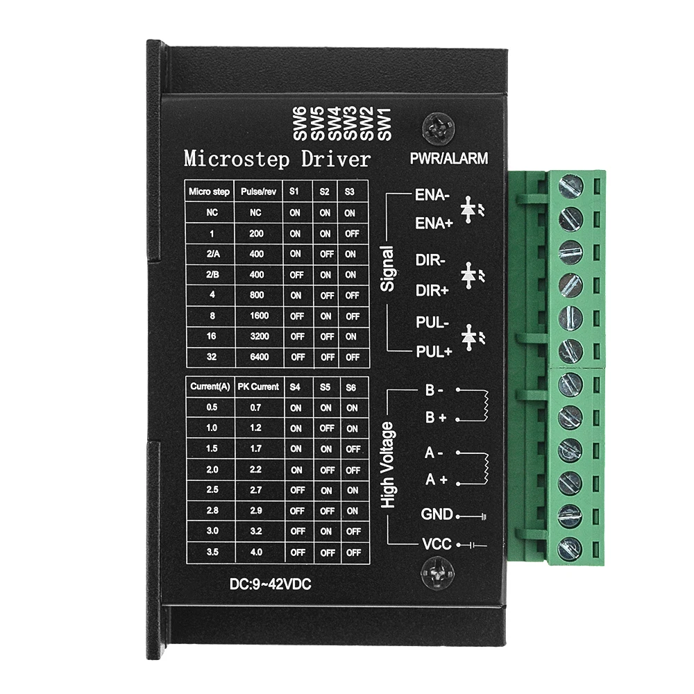 

3 шт. обновленная версия TB6600 StepperMotor Driver 4A 9 ~ 42V TTL 16 Micro-Step CNC 1 Axis NEW 2or4 Phase of StepperMoto 42,57,86