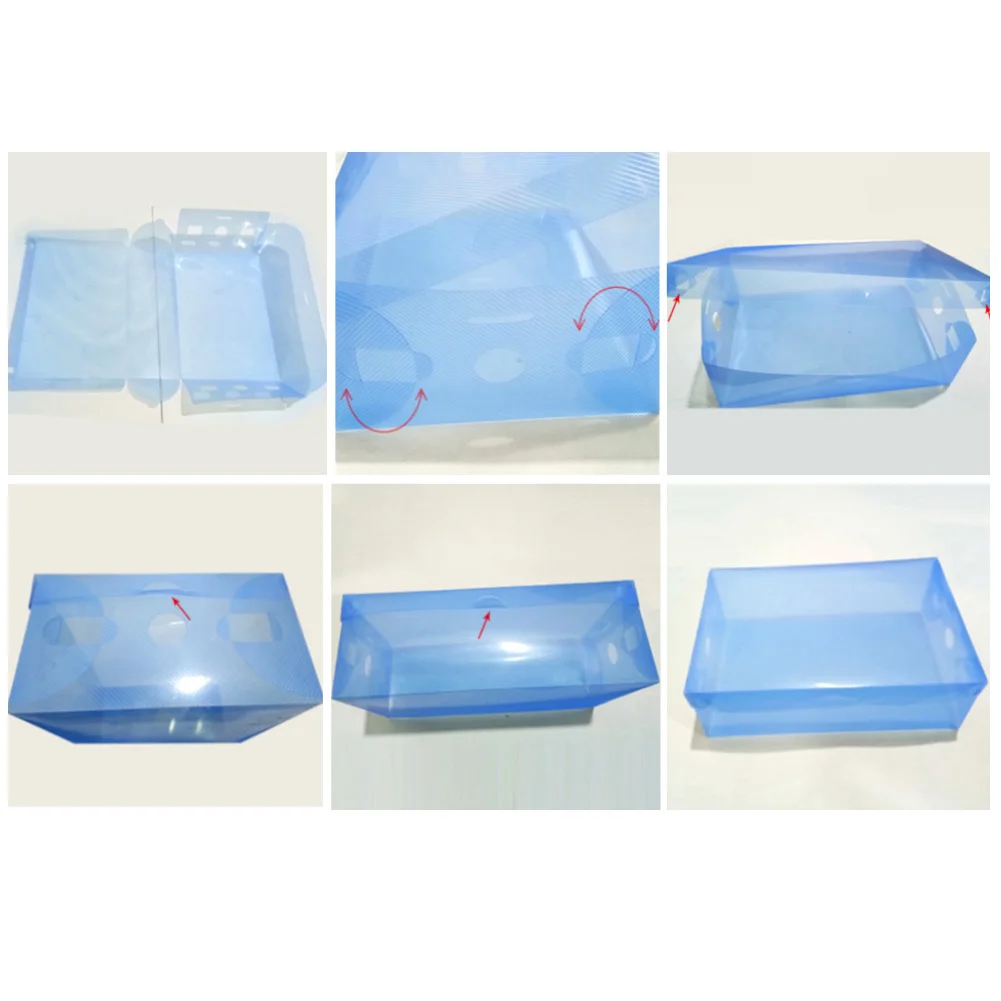 Transparent Shoes Display Box Dust-proof Stackable Drawer Shoes Storage Box Container Organizer