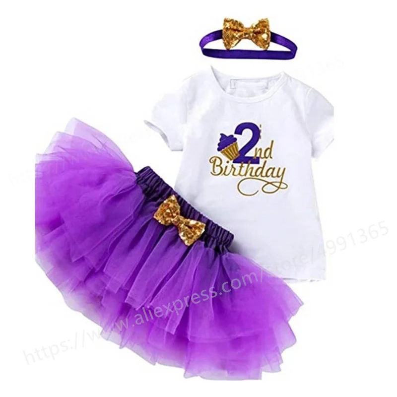 Vestido de fiesta de cumpleaños para niña, trajes de tutú para bebé, vestidos infantiles, vestidos de bautismo para niña, 1 año, 2 años