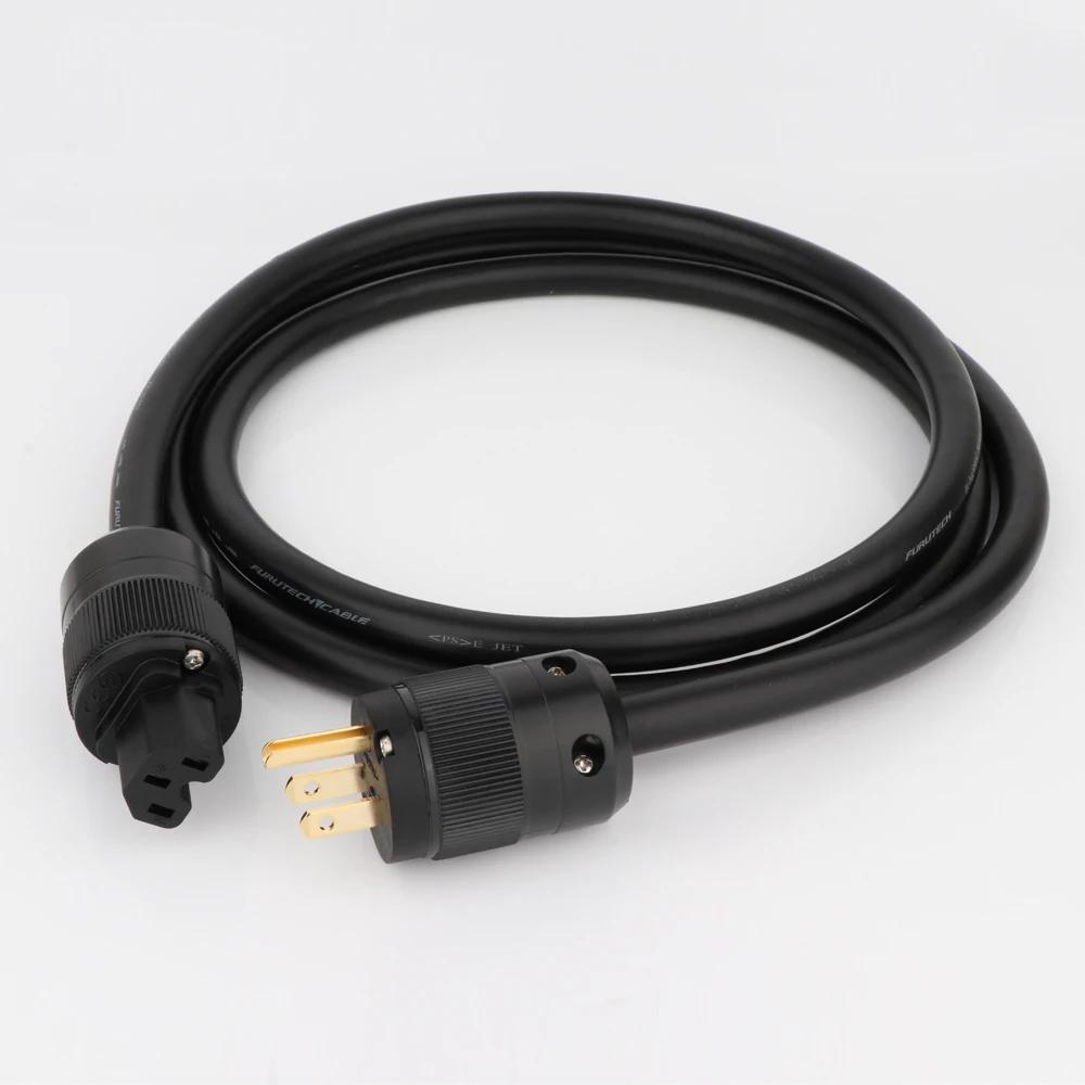 

High Quality FP-314Ag OFC US Power Cord Power Cable HIFI AC Mains Power Cable with Gold Plated P078 Power Plug Power Iine