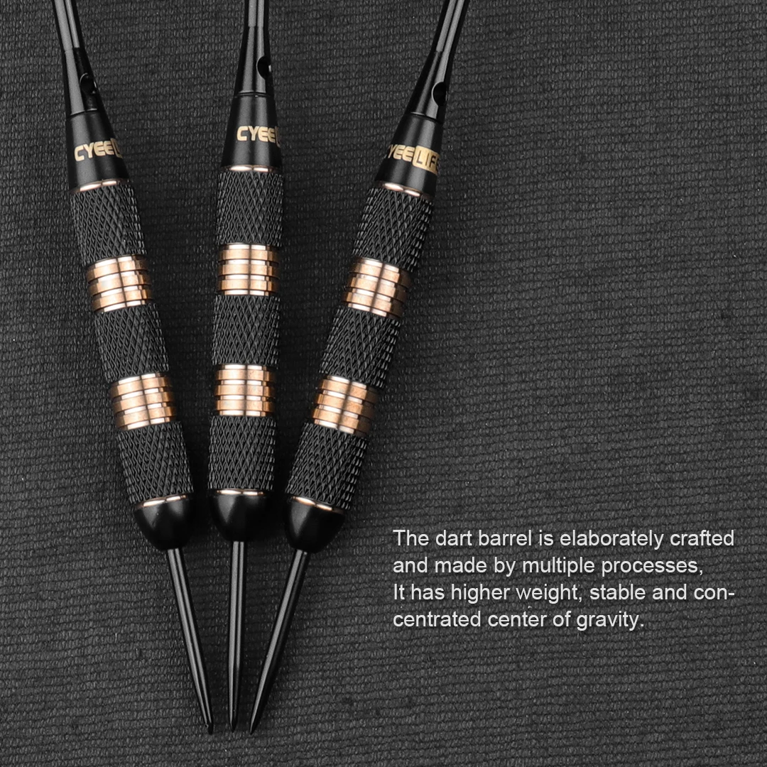 CyeeLife 32G Steel Tip ลูกดอก Professional พร้อม Case,3แพ็ค/6แพ็ค,เพลาอลูมิเนียม + PVC Shafts พิเศษเที่ยวบิน