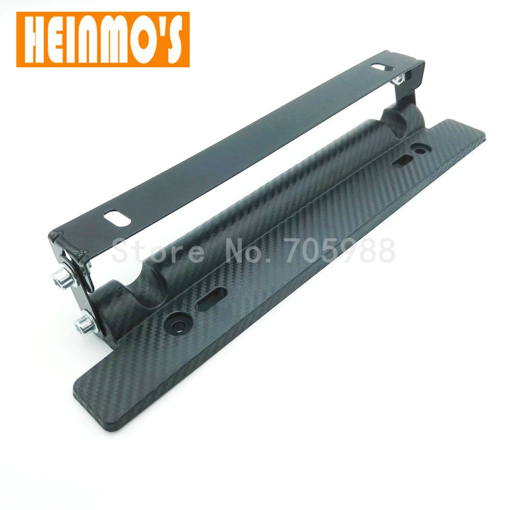 New JDM Adjustable Carbon Fiber Style Registration Plate Holder Tilt License Plate Frames Frame For Most Cars