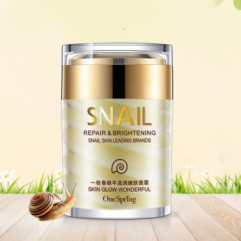 60g Natural Snail Cream Facial Moisturizer Face Cream Whitening Ageless Anti Wrinkles Lifting Facial Firming Skin Care