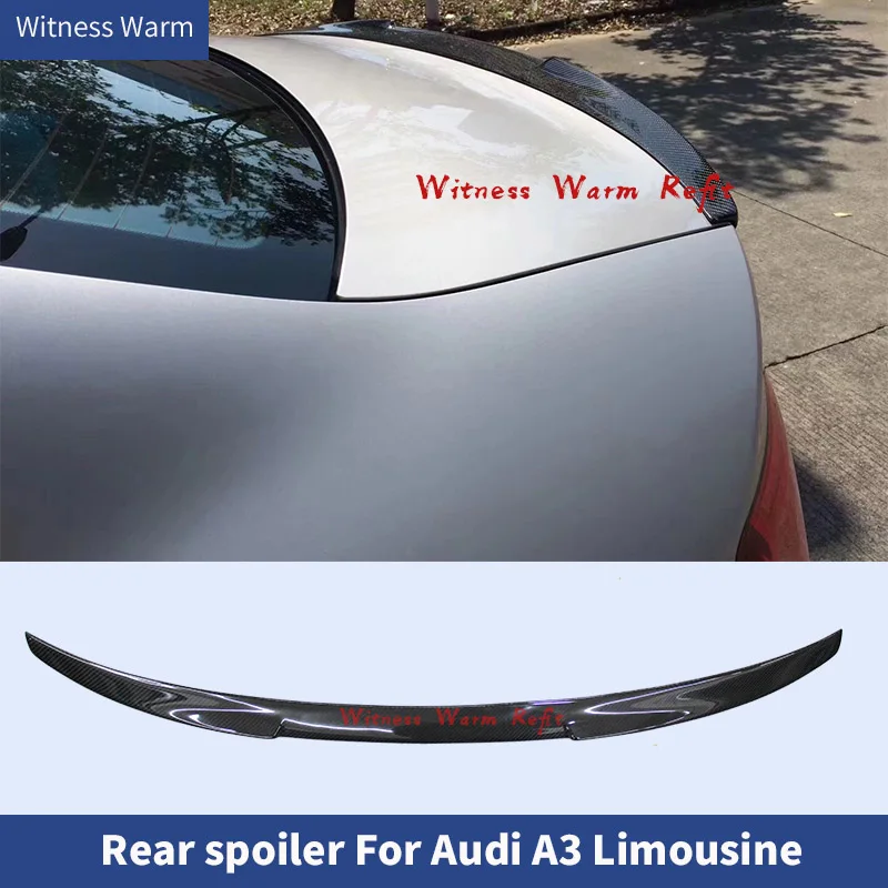 Rear Wings Trunk Lip Spoiler for Audi A3 S3/rs3 Limousine 2013-up Carbon Fiber/frp Body Kit