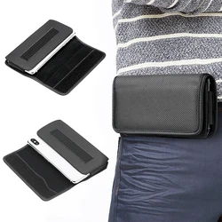 Universal Phone Case for Samsung Xiaomi Oxford Phone Pouch for Redmi K20 Flip Waist Bags Belt Clip Cover Phone Bag for iPhone 7