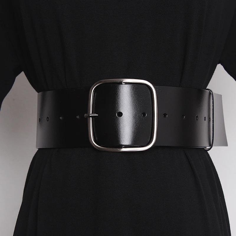 Luxury Wide Waist Belts for Women Genuine Leather waistbands Ladies Dress Belt Strap Brown Black Female corset Belt Fashion