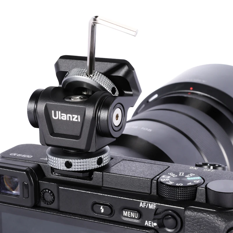 Tripé com cabeça redonda para câmera ulanzi u150 dslr, suporte com esfera para monitor, acessórios de cabeça com parafuso de 1/4 "e furo de localização