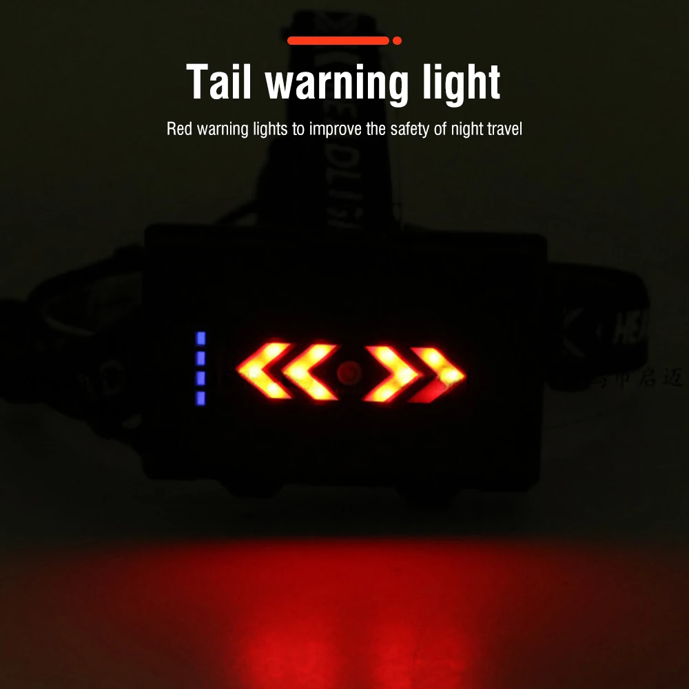 BORUiT XHP99 LED Super Bright Headlamp Motion Sensor Zoomable Headlight USB Rechargeable Head Torch Waterproof Fishing Lantern