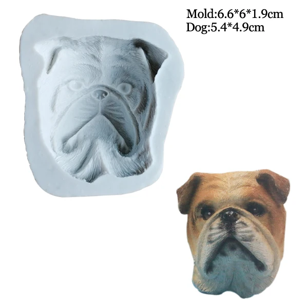 29 Styles Large Puppy Dog UV Resin Silicone Soap Face Mold Epoxy Icing Chocolate Sugar Cake Decorating Plaster Clay Mould C386