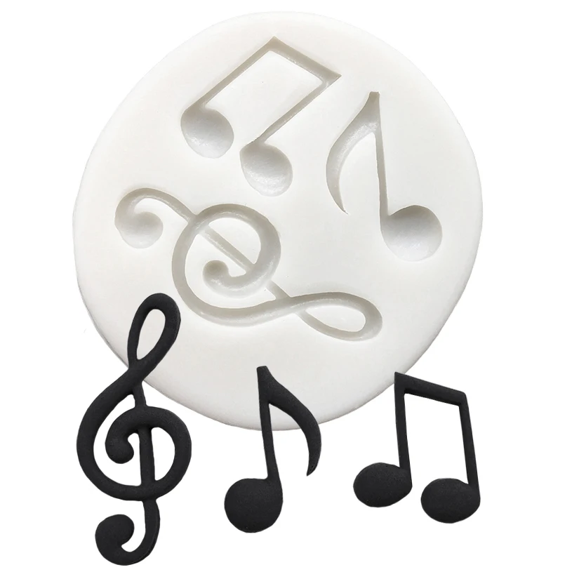 Musical Note Silicone Mold Fondant Chocolate Sugarcraft Mold Cake Decorating Tools Baking Accessories