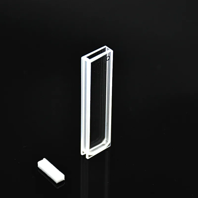 Quartz Absorption Cells 2 mm Quartz Cuvette ( Liquid Sample Cell ) 0.7 ml For Spectrophotometer Frit Sintering Technology 2/PK