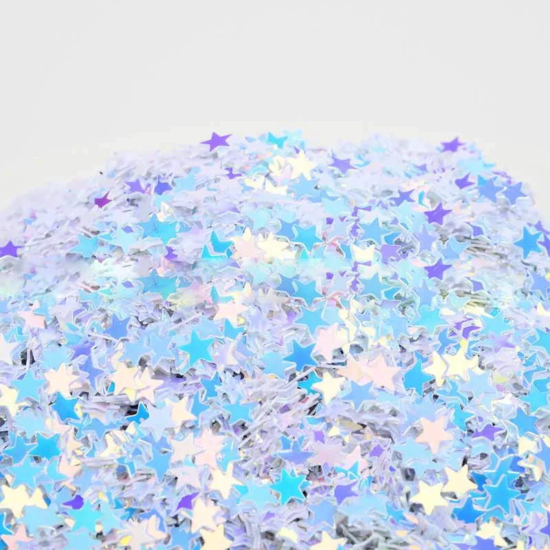 4mm five-pointed star nail polish sequin crystal mud DIY handmade material glitter eye makeup patch glitter wedding party throw