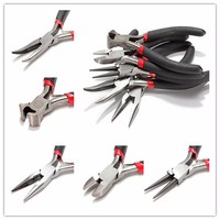 5Pcs Jewellery Mini Pliers Set Kit Cutter Chain Round Bent Needle Nose Beading Making Repair Tool Kit Hand Tools