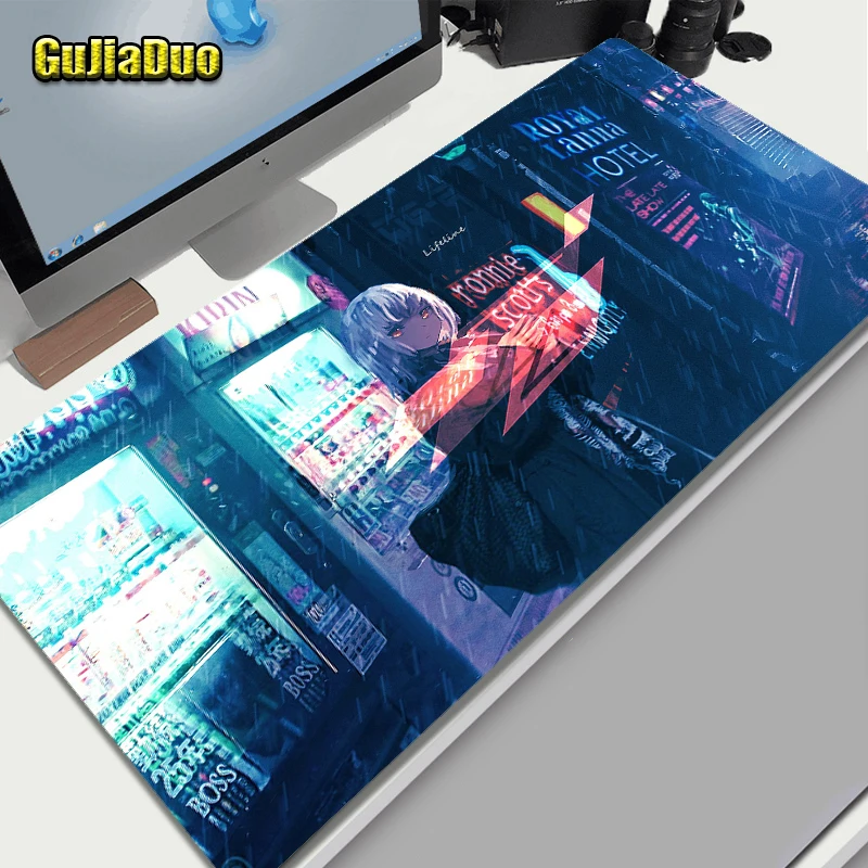 GuJiaDuo Lifeline Anime Ukuran Besar Mouse Pad 800X300 Komputer dan Meja Kantor Meja Tikar Ruang Permainan Aksesori Komik Mousepad