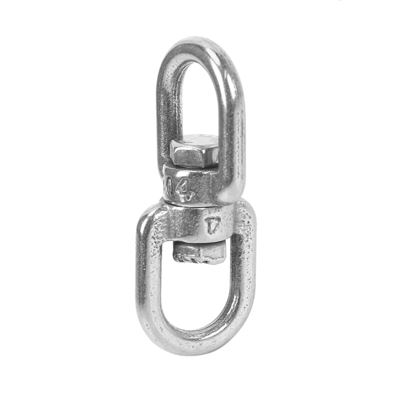 8PCS Stainless Steel Hanging Basket Spinners Plant Hanger Swivel Hook Swivel Clip for Dog Lead, Flower Pot Basket (M4)