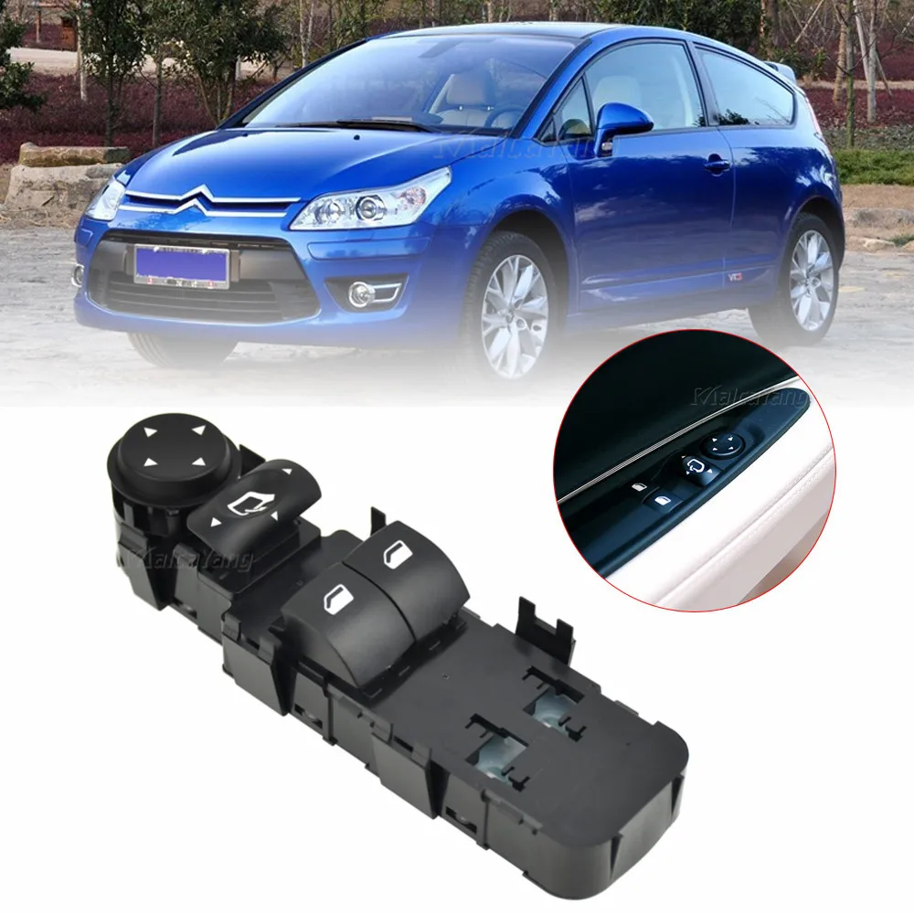 Interruptor de ventanilla principal para Citroen C4 Wagon, 2004-2010, interruptor de ventanilla eléctrica