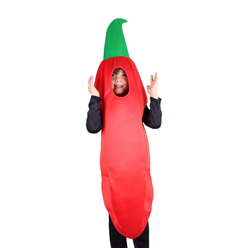 Children Funny Food Chili Peper Cosplay Halloween Costume Family Outfit Christmas Fancy Dress