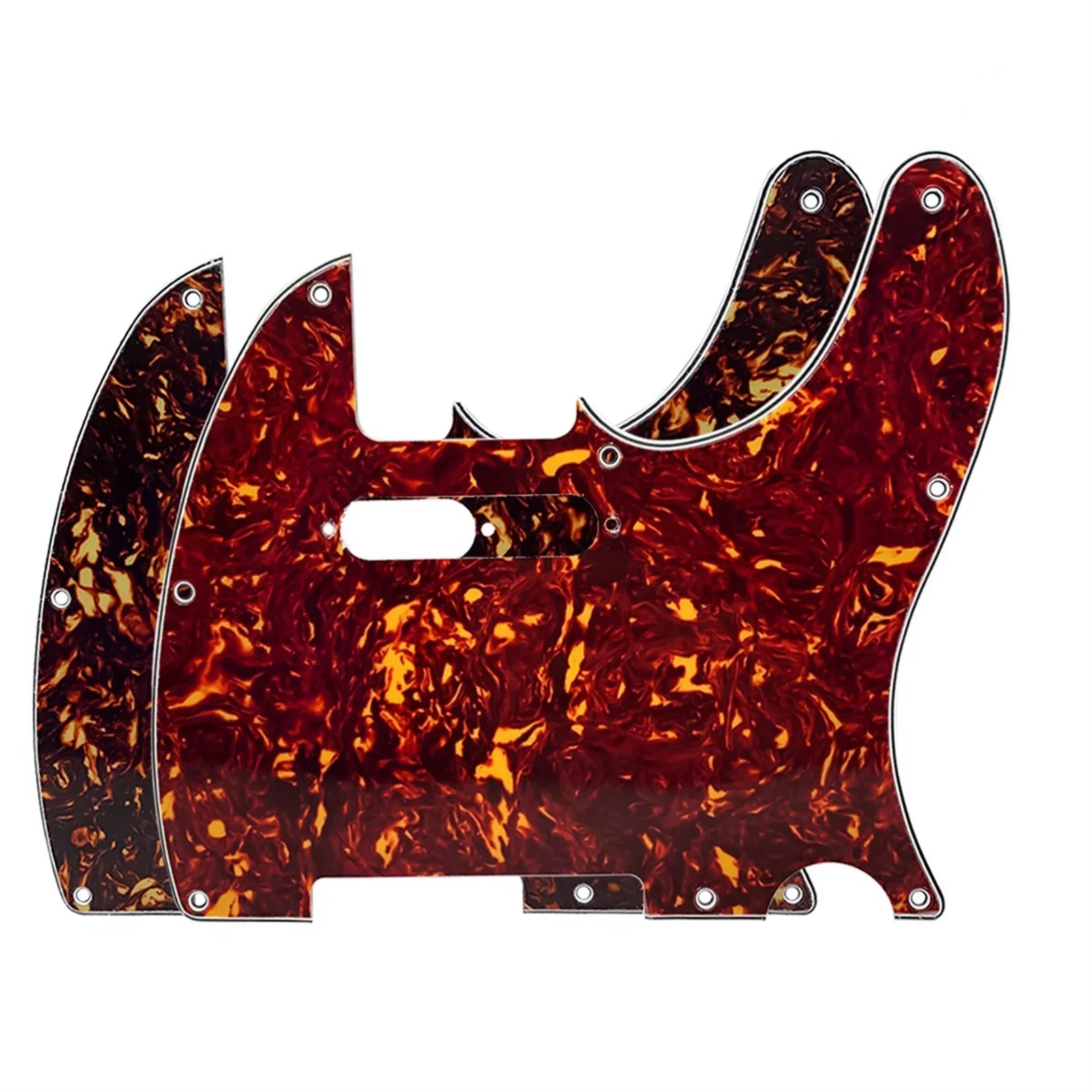 

2 Pieces/set Of Tortoiseshell Shield Tele Guitar Scratch Plate For 8 Holes Tele Style Guitar