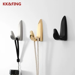 KK&FING 1PC New Creative Hooks Bathroom Kitchen Zinc Alloy Storage Hooks Towel Rack Coat Hat Hanger Keys Wall Storage Rack