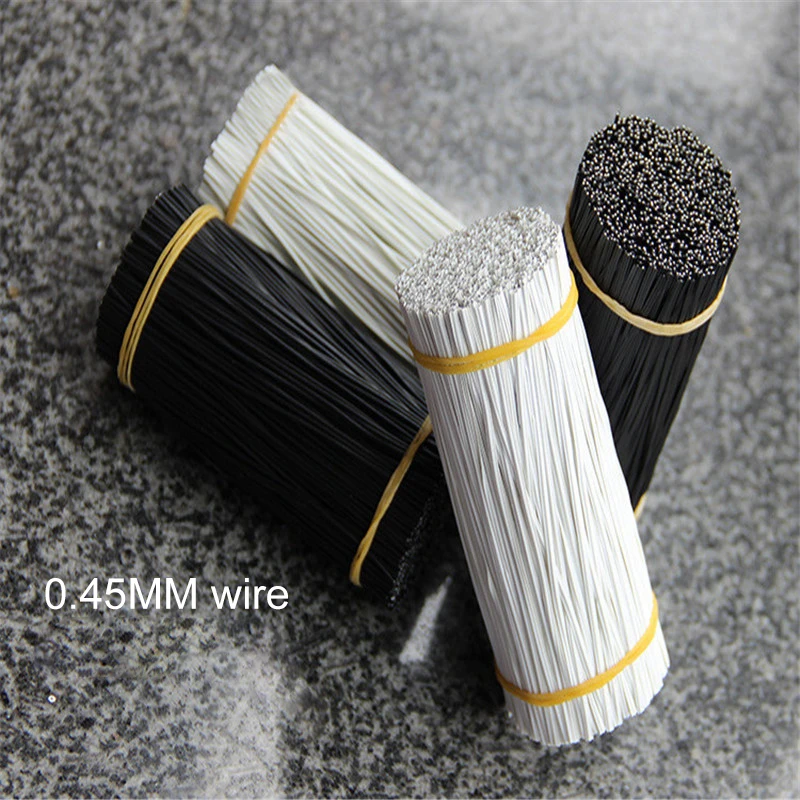 1000 pcs wire tie rope tie core bundle with wire wrapped plastic galvanized iron wire plastic glue binding line cable ties