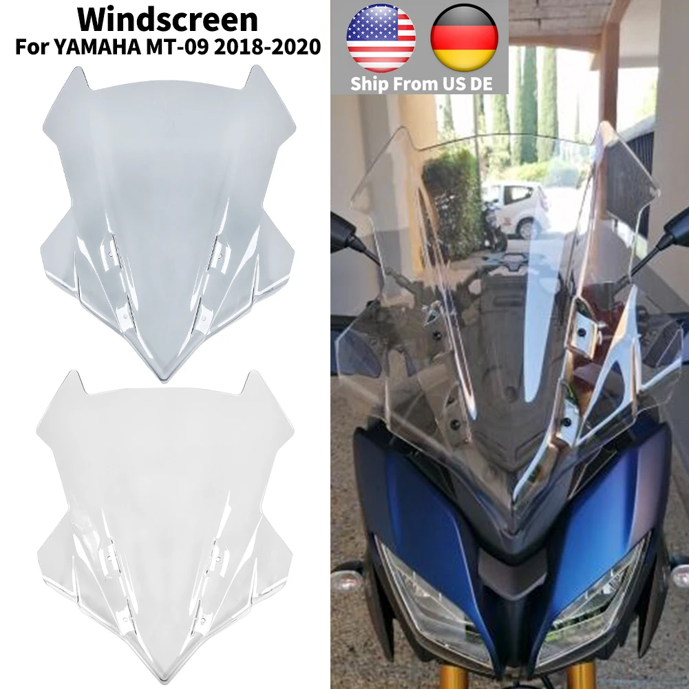 

Motorcycle Accessories For 2018 2019 2020 Yamaha For Windshield Windscreen Deflector Tracer 900 /GT FJ09 MT09 MT 09 Pare-brise