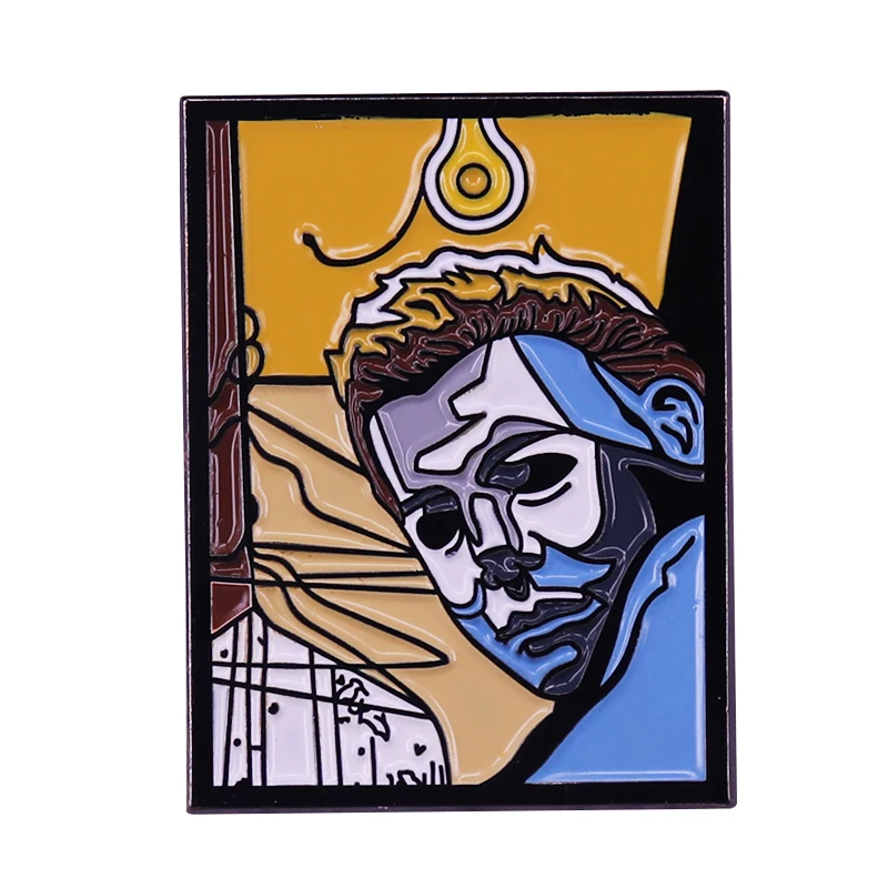 ハロウィーンのクローゼットシーンバッジデラックスライトアップラペルピンフィルム愛好家ホラーアートの追加