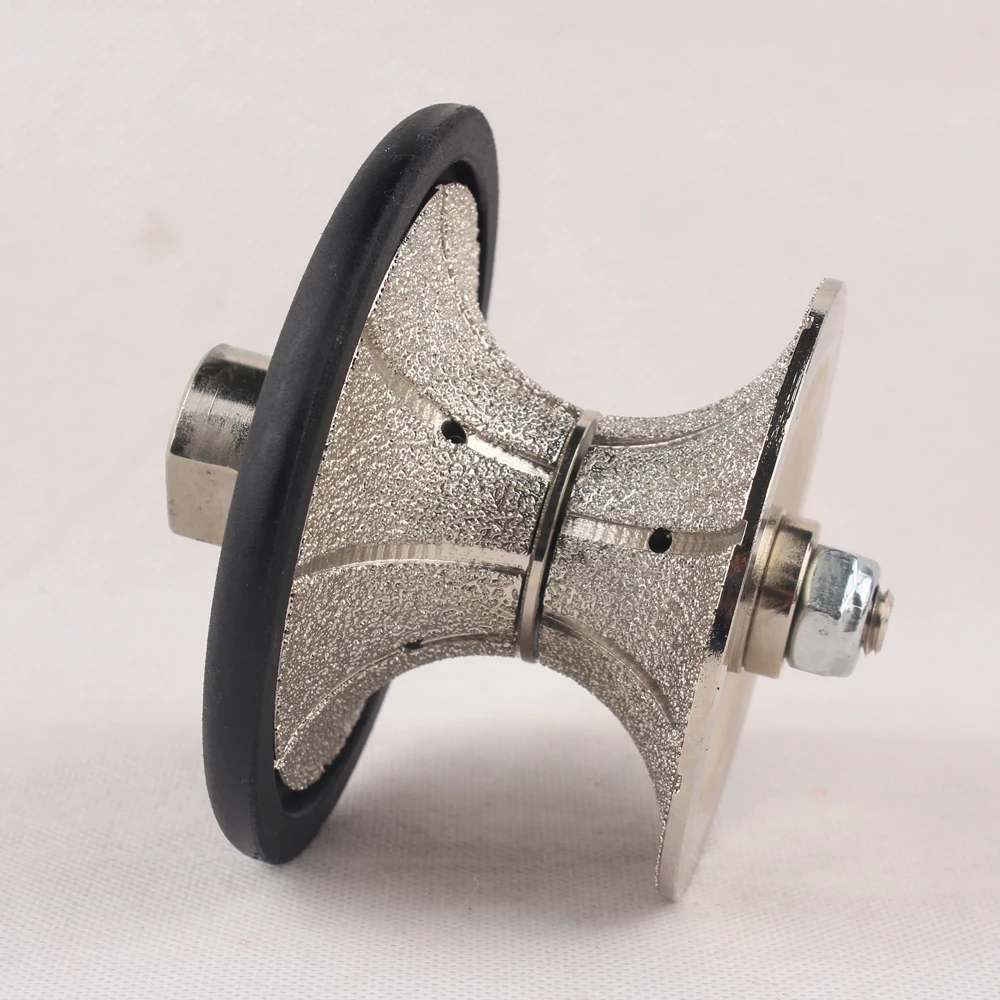 Raizi Vacuum Brazed Diamond Hand Profile Wheel Full Bullnose V 20-50mm Profiling Router Bits Granite Marble Profiler Tool