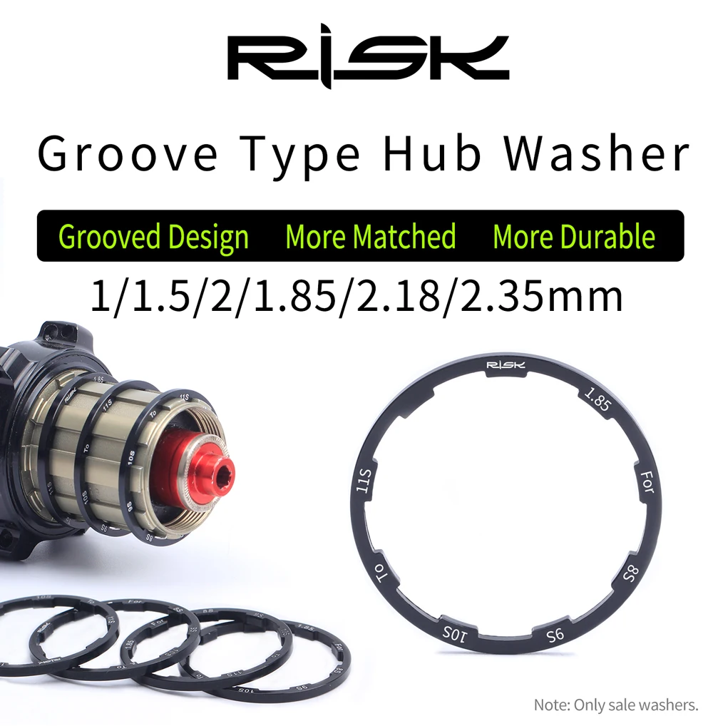 RISIKO Straße Mountainbike Rillen Nabe Unterlegscheiben Freilauf Tretlager Spacer Schwungrad Kassette Achse Dichtung Fahrrad Headset Unterlegscheibe – Detail 1