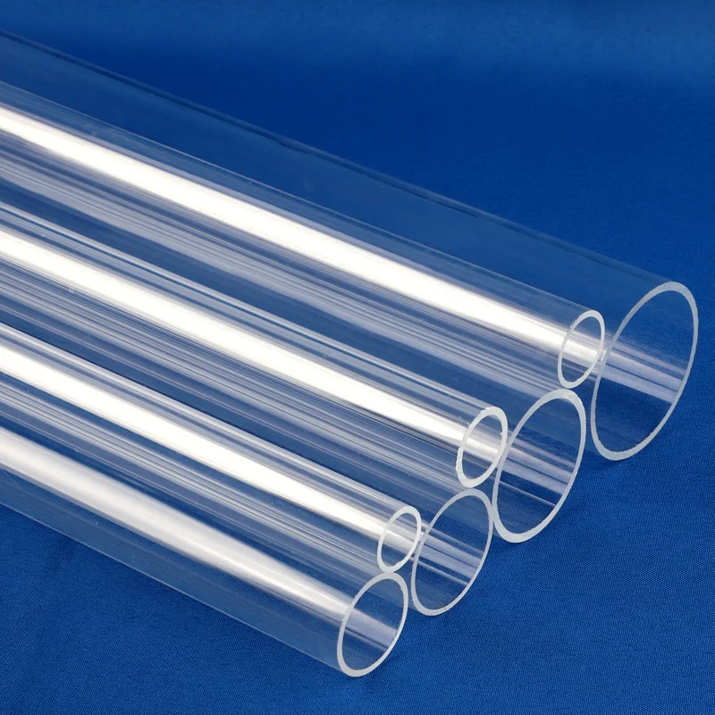 50cm Length Big Size 50-110mm Clear Acrylic Tube Fish Tank Aquarium Supplies Hydroponics Watering Transparent Plexiglass Pipe