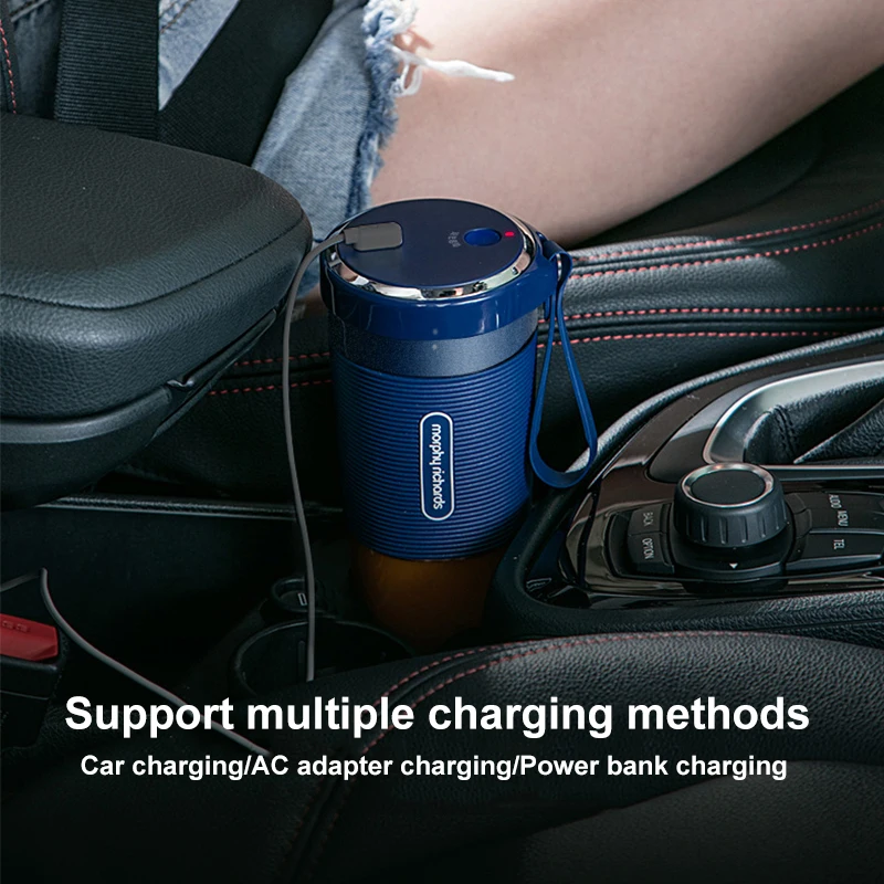 Morphy ريتشاردز عصارة المحمولة 300 مللي خلاط طعام محمول لاسلكي 1400 مللي أمبير بطارية أكواب عصير السفر في الهواء الطلق الرياضة عصارة