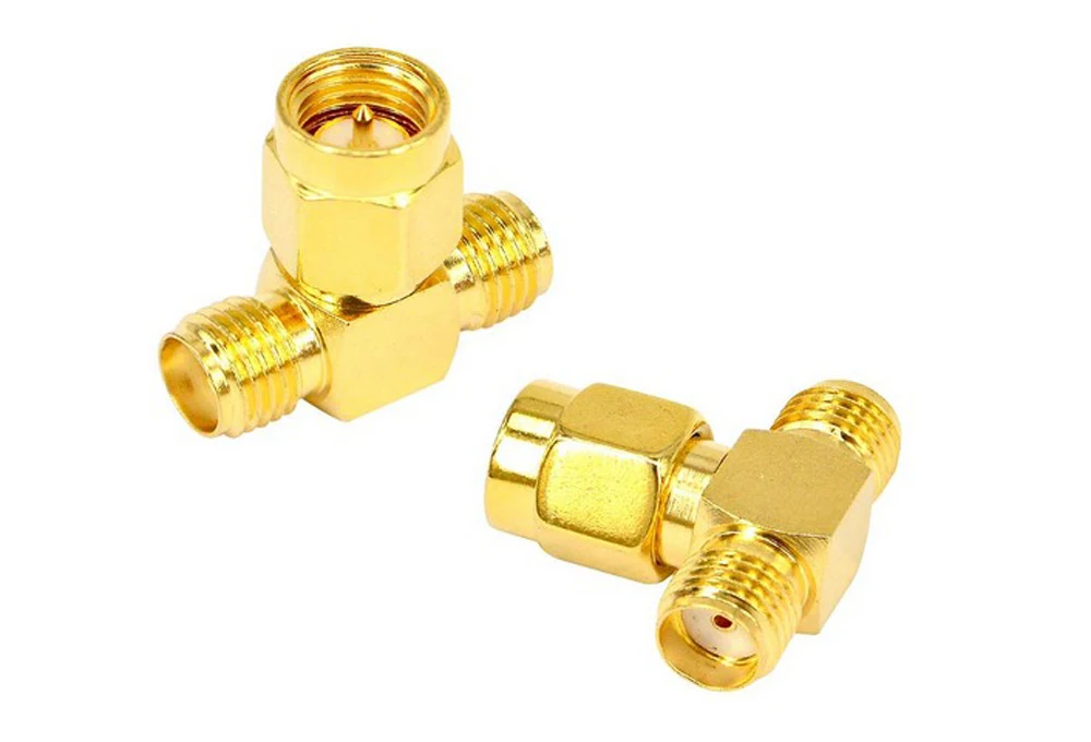 100 teile/los 3 Way RF T Typ SMA Stecker auf 2 SMA Weibliche Splitter Konverter Adapter – Detail 4